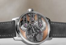 Ultimate Sapphire Salmon joins the Armin Strom Gravity Equal
Force lineup