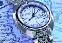 Introducing – The Full-Lumed Doxa SUB 250T GMT Great White
Topper Edition