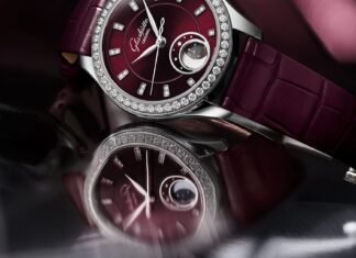 Glashütte Original unveils the Serenade Luna “Purple
Velvet”