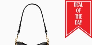 Tory Burch has designer handbags on sale, with prices starting at only $105