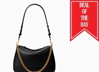 Tory Burch has designer handbags on sale, with prices starting at only $105