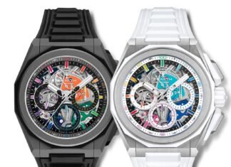 Zenith unveils the Defy Extreme Chroma: a 1/100th of a
second rainbow chronograph