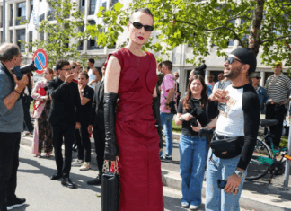 In Street Style, Christmas Red Was the Color of 2025