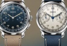 Introducing – New Dials for Lebois & Co, with the
Heritage Chronograph Linéaire
