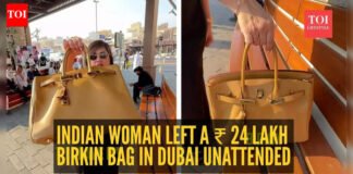 Indian woman left a ₹ 24 lakh Birkin bag in Dubai unattended and you won’t believe what happened next | – The Times of India