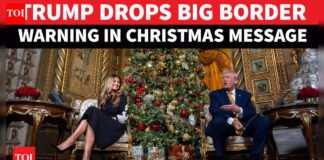 Trump Quizzes Kids On Christmas, Then Drops US Border Warning As Melania Watches; ‘No Bad Santa…’