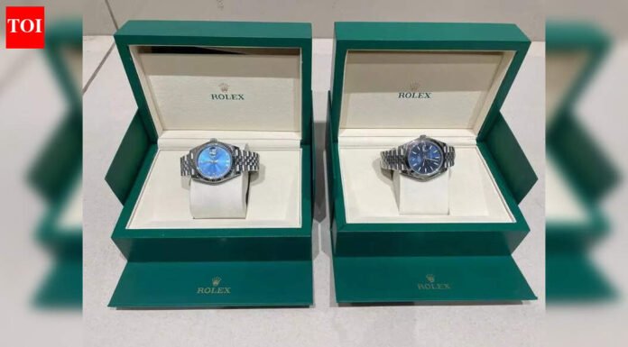 High-end watches worth Rs 18L seized from Dubai passenger | Ahmedabad News – The Times of India