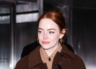 Emma Stone Found the Coolest Way to Wear a Brown Coat, Down to Her Red Nails