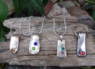 From Kmart to crafts: Manistee artist’s silverware jewelry shines
