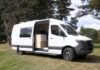 This Camper Van Is a Bespoke Home on Wheels With a Compact Workspace and a Clean Design