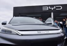 BYD claims EV crown, pushing Tesla to second