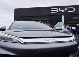 BYD claims EV crown, pushing Tesla to second