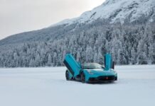 Maserati MCPURA Cielo FROZEN MAGMA, the new exclusive bespoke car makes its debut in St. Moritz