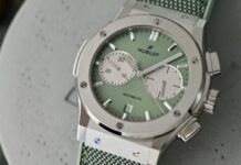 First Look – Hublot Presents Three New Classic Fusion Models
in Sage Green