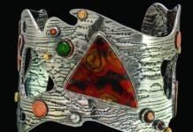 Foster sells jewelry at Carefree Fine Art and Wine Festival