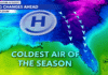 Coldest air of the season arrives Friday as Freeze Watches issued in Southwest Florida