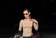 Bella Hadid Is All For High-Contrast Bra Straps