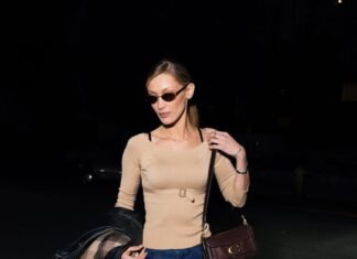 Bella Hadid Is All For High-Contrast Bra Straps