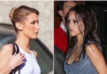 Bella Hadid Goes Full Jenna Ortega With a Reversible Bag That’s Under $80