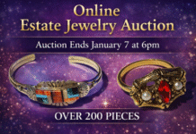 Online Estate Jewelry Auction underway through January 7, see preview GALLERY