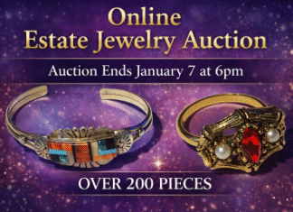 Online Estate Jewelry Auction underway through January 7, see preview GALLERY