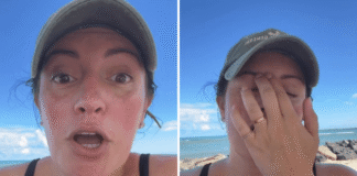 Mom watches toddler approach family on beach, left furious by how they act