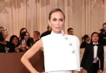 Emily Blunt’s Golden Globes Gown Teases ‘The Devil Wears Prada 2’ Fashion