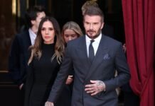Victoria Beckham Receives French Knighthood, Stepping Out in Synchronized Style With Her Family