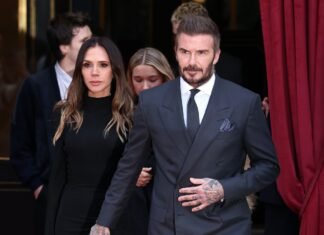 Victoria Beckham Receives French Knighthood, Stepping Out in Synchronized Style With Her Family
