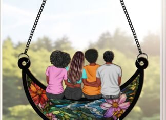 Custom Sun Catchers For Women Moon Suncatcher (M) – CSC Jewelry Custom Stained Glass