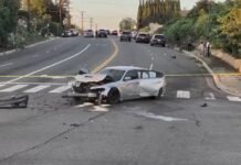 Stolen vehicle rammed into Anaheim store in $1 million jewelry heist; suspects later crash in getaway cars