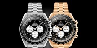 Omega unveils the new Speedmaster Moonwatch with Black and
White "Panda" dials