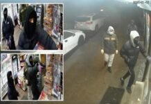 3 masked brutes — 1 with gun — ambush NYC bodega workers for $4K…