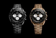Omega’s Speedmaster Moonwatch Does a Reverse Panda