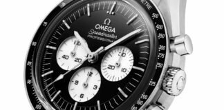 Omega Just Gave the Speedmaster Moonwatch a Reverse Panda Dial (and It Looks Brilliant)