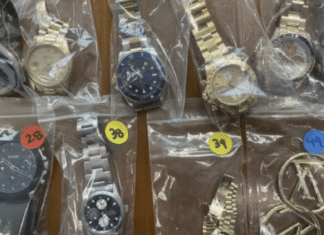 2 arrested, 6 sought in international theft ring that stole watches and jewelry