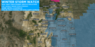 Storm track: Winter storm watch issued for parts of New Mexico