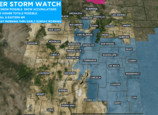 Storm track: Winter storm watch issued for parts of New Mexico