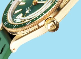 This Ultra-Thin Retro Dive Watch Gets a Gorgeous Material Makeover