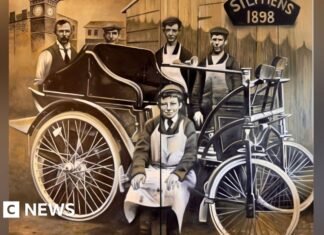 Mural unveiled in Clevedon celebrating Victorian car pioneer