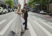The Bride Wore a Zoe Gustavia Anna Whalen Dress Made From Her Own Vintage Textiles Collection