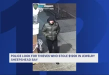 Suitcase containing $120,000 worth of jewelry swiped from car in Sheepshead Bay; 3 men sought