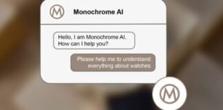 Announcing – MONOCHROME AI to Help you Find Answers to your
Horological Questions
