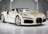 Bugatti Sur Mesure reveals La Perle Rare one off W16 Mistral with bespoke gold and white hand painted finish