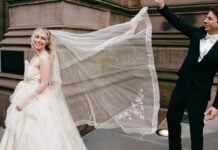 The Bride Wore Exclusively Vintage for Her Wedding at a Gothic Revival Church in New York City