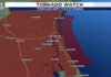 Tornado Watch issued as the risk for severe weather increases today