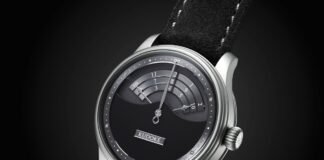 Kudoke 3 Nocturne in sandblasted steel with Flakes-decorated
Kaliber 1
