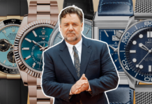 Russell Crowe Shows Off Epic Watch Collection on Secret TikTok