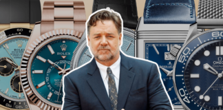 Russell Crowe Shows Off Epic Watch Collection on Secret TikTok