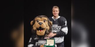 Panarin gifts Kings mascot Rolex watch to share number